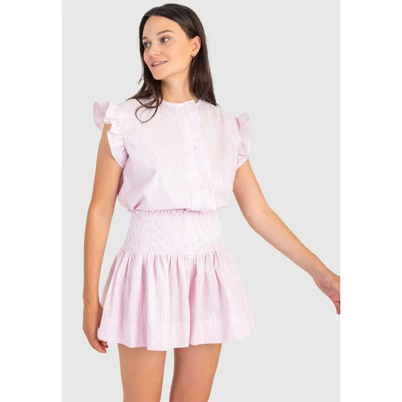 Koch Erica Pink Stripe Skirt Size Medium - Picture 3 of 10